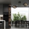 LAMPA SUFITOWA FEKORACYJNA CZARNA EMIBIG TALIA 2