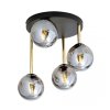 LAMPA SUFITOWA NOWOCZESNA KULE SZKLANE EMIBIG DOLCE 4 BL GRAFIT