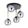 LAMPA SUFITOWA NOWOCZESNA KULE SZKLANE EMIBIG DOLCE 4 BL GRAFIT