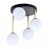 LAMPA SUFITOWA NOWOCZESNA KULE SZKLANE EMIBIG DOLCE 4 BL OPAL