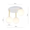 LAMPA SUFITOWA NOWOCZESNA KULE SZKLANE EMIBIG DOLCE 4 WH OPAL