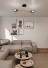 LAMPA SUFITOWA KULE SZKLANE DO POKOJU SALONU SYPIALNI EMIBIG MAGNUM 2 BL GRAFIT