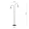 LAMPA PODŁOGOWA NOWOCZESNA KULE EMIBIG ARCHI LP2 BL TRANSPARENT oprawa oświetleniowa