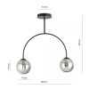 LAMPA WISZĄCA CZARNA KULE SZKLANE NOWOCZESNA EMIBIG ARCHI 2 BL GRAFIT oprawa oświetleniowa