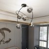 LAMPA SUFITOWA WISZĄCA CZARNA KULE SZKLANE EMIBIG STARDOM 5 BL GRAFIT oprawa oświetleniowa