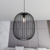 LAMPA WISZĄCA CZARNA METALOWA DRUCIANA EMIBIG ONYX 1 BL oprawa oświetleniowa