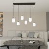 LAMPA WISZĄCA SZKLANA NOWOCZESNA EMIBIG VERDI 6 BL OPAL oprawa oświetleniowa