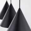 TK LIGHTING LAMPA CONO BLACK LAMPA WISZĄCA 3 S LISTWA