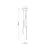 PIANO BLACK GOLD LAMPA WISZACA 3