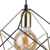 TK LIGHTING ALAMBRE 2777 LAMPA WISZĄCA DRUCIANA CZARNO ZŁOTA METALOWA