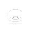 TK LIGHTING ORION BLACK LAMPA SUFITOWA 1 PŁ