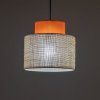 TK LIGHTING LAMPA Z ABAŻUREM DUO JUTA ORANGE LAMPA WISZACA 1