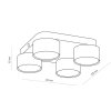 TK LIGHTING SPACE WHITE 3393 LAMPA SUFITOWA PLAFON SPOT BIAŁY