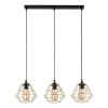 TK LIGHTING DIAMOND NEW BLACK/GOLD LAMPA WISZĄCA 3 PL LISTWA