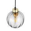 TK LIGHTING DEVI TRANSPARENT 4646 LAMPA WISZĄCA CZARNO ZŁOTA TRANSPARENTNA