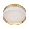 TK LIGHTING HILTON WHITE/GOLD 4772 LAMPA SUFITOWA PLAFON BIAŁO ZŁOTY ABAŻUR DUŻY 45CM DO SALONU SYPIALNI