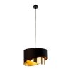 TK LIGHTING GRANT BLACK 4823 LAMPA WISZĄCA CZARNO ZŁOTA Z ABAŻUREM