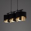 TK LIGHTING GRANT BLACK 4824 LAMPA WISZĄCA CZARNO ZŁOTA Z ABAŻURAMI
