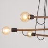 TK LIGHTING HELIX WOOD ORZECH LAMPA WISZĄCA 6 PŁ