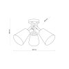 TK LIGHTING VAIO NATURE 574 LAMPA SUFITOWA PLAFON DREWNIANY Z ABAŻURAMI EKO