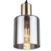 TK LIGHTING SIERRA GOLD 6661 LAMPA WISZĄCA CZARNO ZŁOTA GRAFITOWY KLOSZ