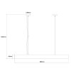 Lampa wisząca Mira M LED CCT Tuya biała LP-1201/1P M WH Smart