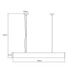 Lampa wisząca Luci M LED CCT Tuya biała LP-1401/1P M WH Smart