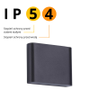 KINKIET CZARNY MIETALOWY PŁASKI HERMETYCZNY DO PODŚWIETLENIA ŚCIANY LIGHT PRESTIGE SAPRI  IP54 LP-1556/1W BK