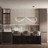 LAMPA WISZĄCA LED NOWOCZESNA WĄŻ LED NAD STÓŁ DO KUCHNI JADALNI SALONU LIGHT PRESTIGE MELECA LP-2345/1P M BK
