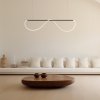 LAMPA WISZĄCA LED NOWOCZESNA WĄŻ LED NAD STÓŁ DO KUCHNI JADALNI SALONU LIGHT PRESTIGE MELECA LP-2345/1P M BK