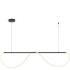 LAMPA WISZĄCA LED NOWOCZESNA WĄŻ LED NAD STÓŁ DO KUCHNI JADALNI SALONU LIGHT PRESTIGE MELECA LP-2345/1P M BK