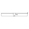 KINKIET LED ZŁOTY NAD LUSTRO 60CM DO ŁAZIENKI IP44 HERMETYCZNY LIGHT PRESTIGE MODERN SLIM  IP44 LP-777/1W L GD