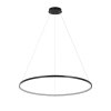 LIGHT PRESTIGE LP-909/1P L BK LAMPA WISZĄCA RING 4000K KOŁO OBRĘCZ CZARNA 80CM 