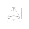 LIGHT PRESTIGE LP-909/1P M BK LAMPA WISZĄCA RING 4000K KOŁO OBRĘCZ CZARNA 66CM 