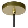 LAMPA WISZĄCA GRANATOWO ZŁOTA ABAŻUR FRĘDZELKI GRANATOWA DO SYPIALNI W STYLU GLAMOUR EXTRAVAGANZA FRILLS 03442/42/02 LUCIDE