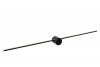 KINKIET LED MINIMALISTYCZNY CZARNY LUCIDE MIZAR 12201/90/30