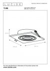 LAMPA SUFITOWA PLAFON SPOT LUCIDE TUBE 22955/01/12