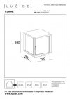 LAMPA ZEWNĘTRZNA INDUSTRIALNA CLAIRE 27883/25/31 LUCIDE