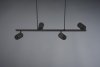 LAMPA WISZĄCA CZARNA REFLEKTORKI REGULOWANE NAD STÓŁ DO SALONU KUCHNI JADALNI MARLEY 302400432 TRIO