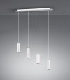 LAMPA WISZĄCA BIAŁA NA LISTWIE TUBY DO JADALNI KUCHNI NAD STÓŁ MARLEY 312400401 TRIO