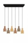 LAMPA WISZĄCA NAD STÓŁ WYSPĘ DO KUCHNI JADALNI W ODCIENIACH BRĄZU AGUDO AGUDO 319400617 TRIO
