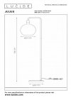 LAMPA PODŁOGOWA SZKLANA KULA  LUCIDE JULIUS 34738/01/65