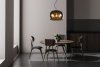 LAMPA WISZĄCA SZKLANA GLAMOUR DYMIONY SZKLANY KLOSZ GRAFITOWY LUCIDE OLIVIA 45401/40/65