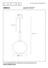 LAMPA WISZĄCA NOWOCZESNA SZKLANE KULE DO SALONU JADALNI LUCIDE MARIUS 45402/30/30