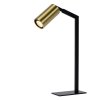 LAMPKA BIURKOWA CZARNO ZŁOTA NOWOCZESNA LUCIDE SYBIL 45599/01/30