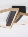 PLAFON LED NOWOCZESNY CZARNO ZŁOTY LUCES EXCLUSIVAS CROIX LE42658