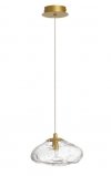 LAMPA WISZĄCA SZKLANA ZŁOTA NOWOCZESNA DO SALONU SYPIALNI KUCHNI LUCES EXCLUSIVAS NAYARIT LE42898