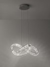 LAMPA WISZĄCA LED NOWOCZESNA GLAMOUR DO SALONU SYPIALNI LUCES EXCLUSIVAS SINALOA LE42923