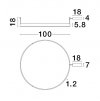 LAMPA WISZĄCA LED KOŁO RING OBRĘCZ NOWOCZESNA DO SALONU SYPIALNI KUCHNI JADALNI LUCES EXCLUSIVAS JACA LE43268