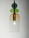 LAMPA WISZĄCA SZKLANA KOLOROWY KLOSZ LUCES EXCLUSIVAS BALAM LE43398